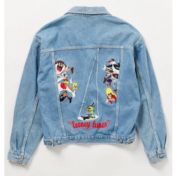 vintage looney tunes denim jacket